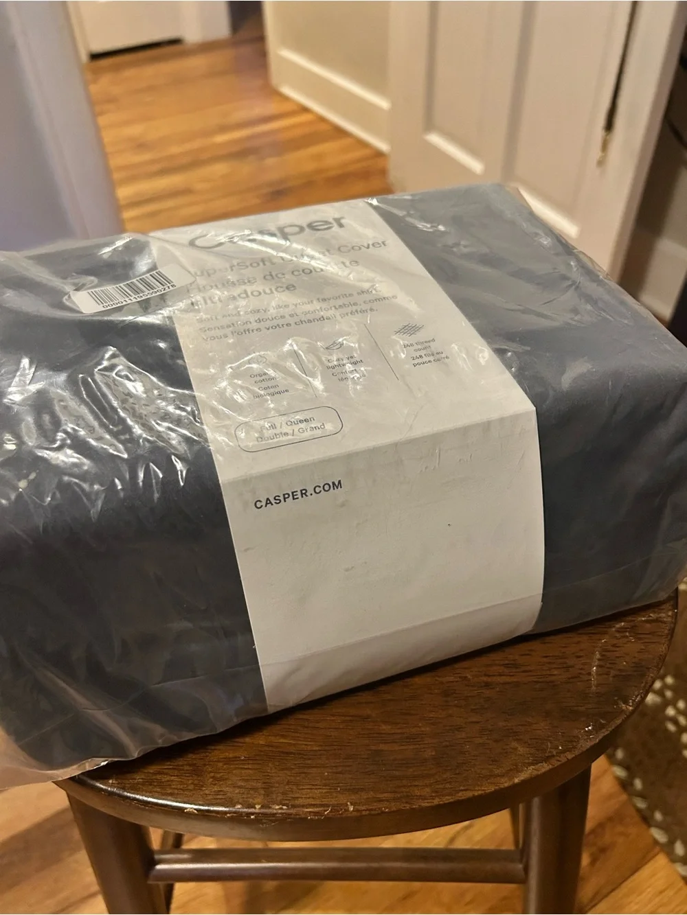 Casper Supersoft Duvet Cover in Indigo Full Queen Sized